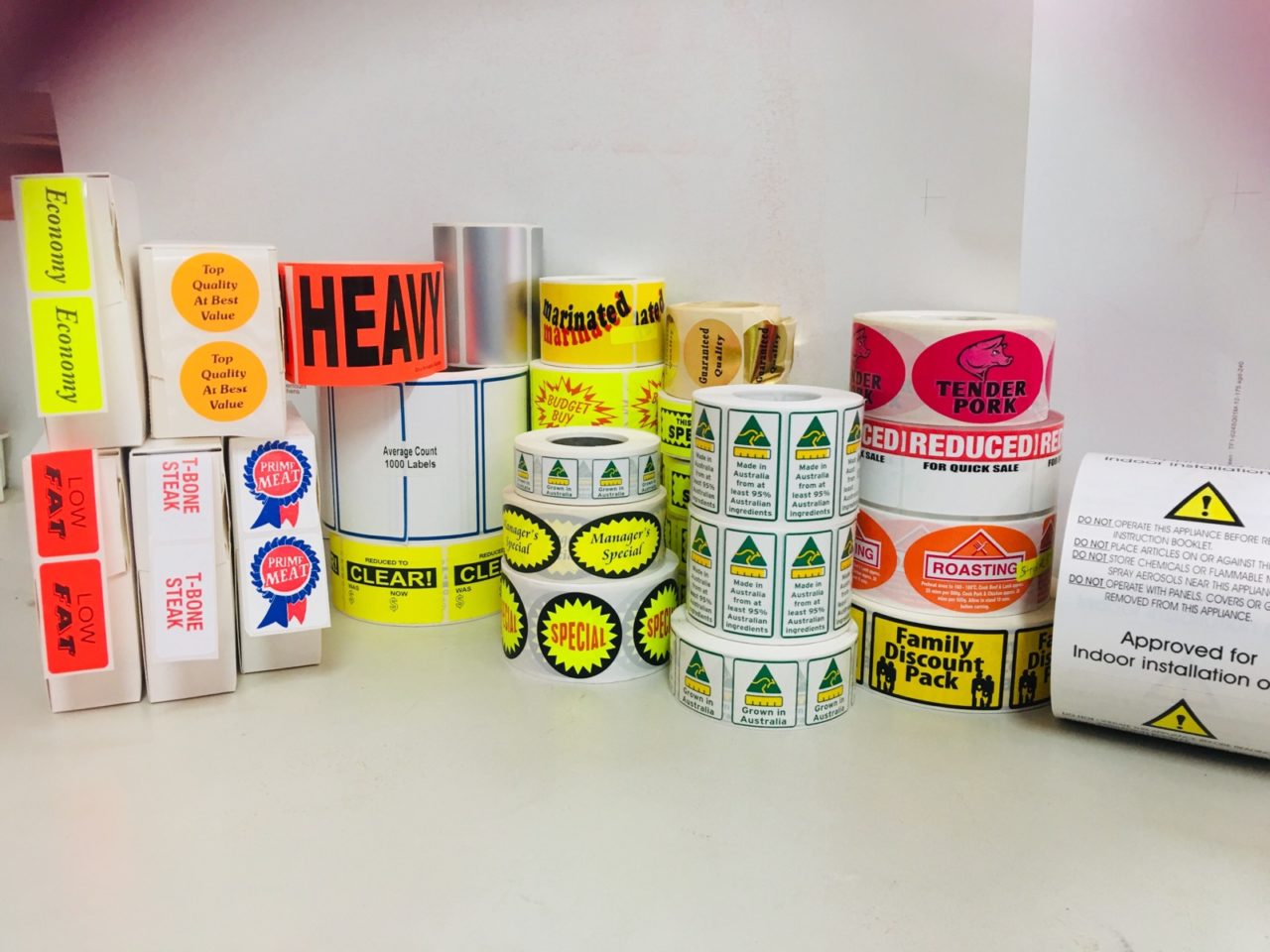 Custom label printer in Melbourne Labels